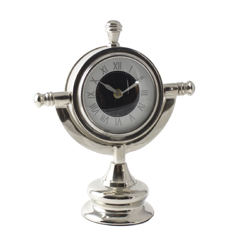 8 Silver Nautical Desk Clock Wilford Lee Home Accents