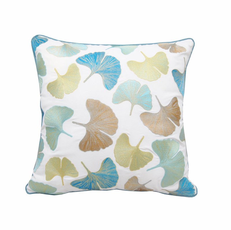 18" Square Ginkgo Pattern Indoor Outdoor Pillow Wilford & Lee Home Accents