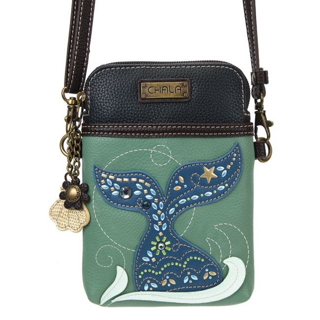 teal crossbody purse