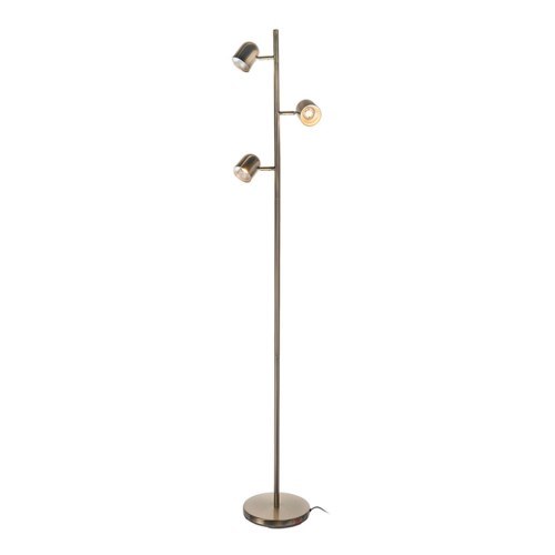 silver 3 light floor lamp