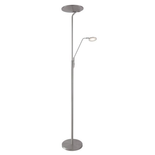 silver floor reading lamp