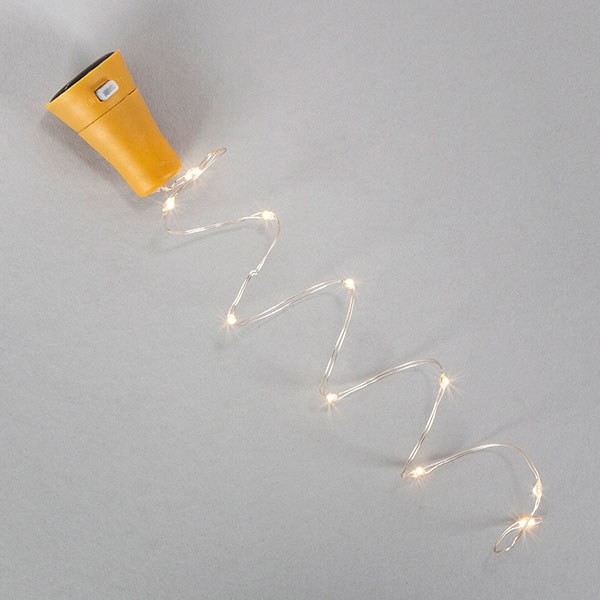 Solar Bottle Stopper With 10 LED Lights Wilford & Lee Home Accents