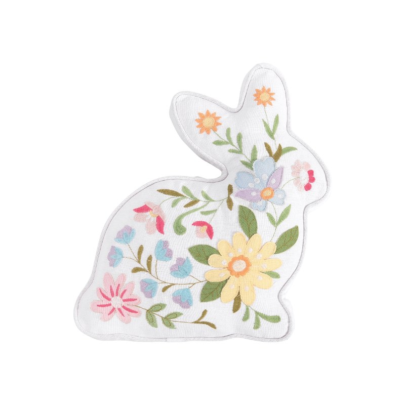 Download 14 Multicolor Floral Bunny Shaped Pillow Wilford Lee Home Accents