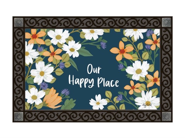 Beach Wreath Indoor & Outdoor MatMate Insert - Doormat 18 x 30