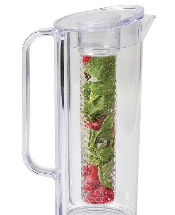 64 oz Clear Plastic Infusion Pitcher With Lid - Wilford & Lee Home Accents