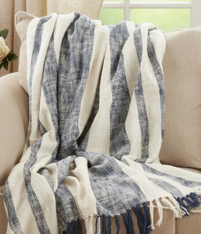 Ivory discount cotton throw