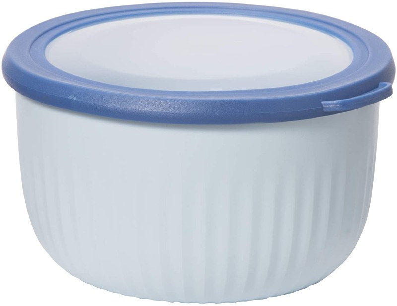 Clear Plastic Bowl with Lid - Large Bowl Base & Lid