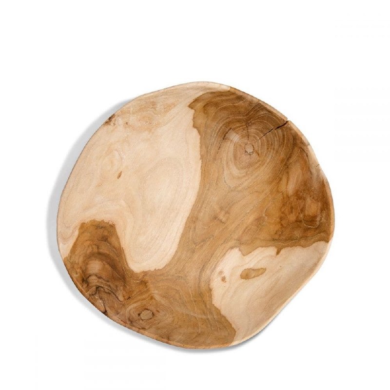 Medium Natural Round Wood Tray Wilford & Lee Home Accents