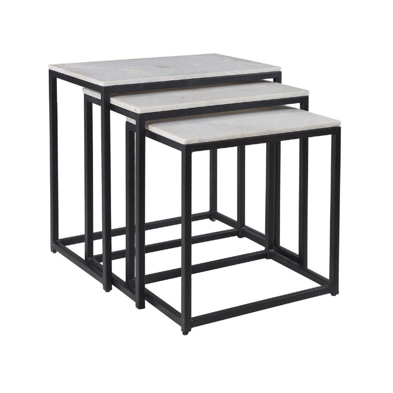 White and black nest of tables discount
