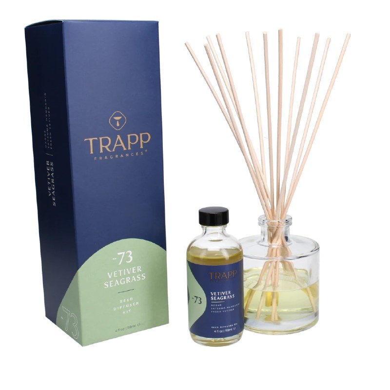 4 oz Vetiver Seagrass Fragrance Diffuser Kit Wilford & Lee Home Accents