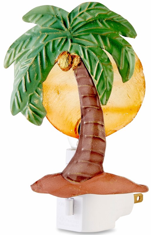 5" Capiz Palm Tree Nightlight Wilford & Lee Home Accents