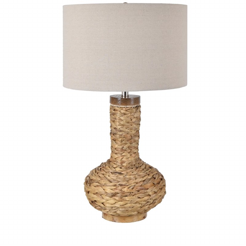 30" Light Brown Wicker Lamp Wilford & Lee Home Accents