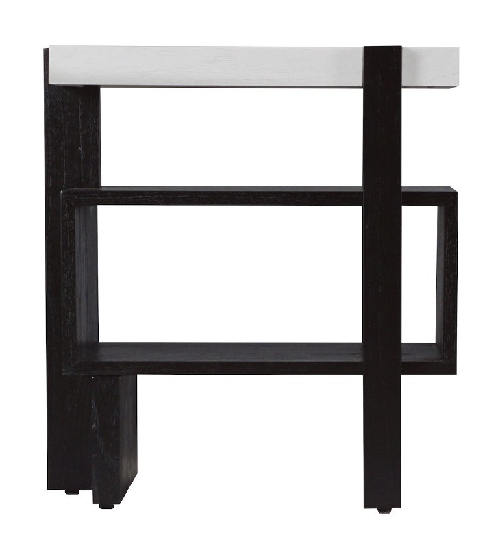 22" Black and White End Table Wilford & Lee Home Accents