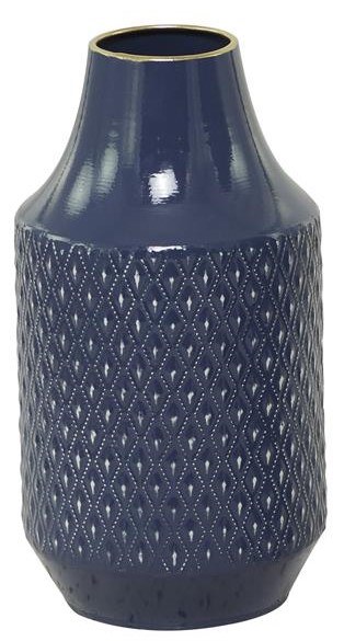 Blue Diamond Pattern Pot