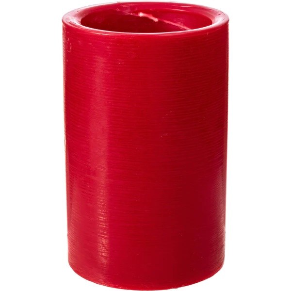 4" x 6" Red Spiral Pillar Candle Wilford & Lee Home Accents