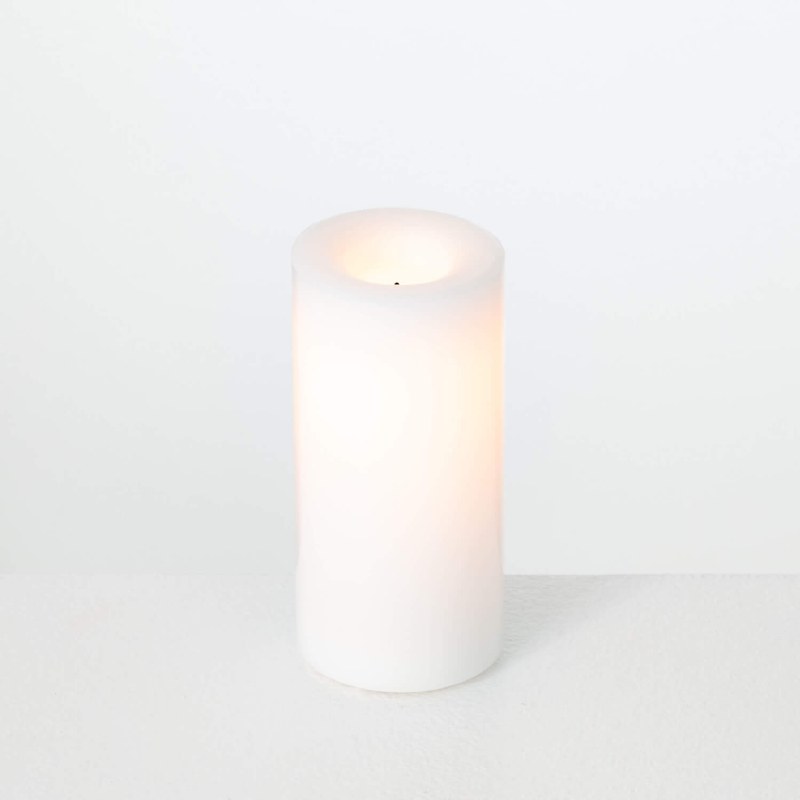 3" x 6" White Outdoor LED Pillar Candle Wilford & Lee Home Accents