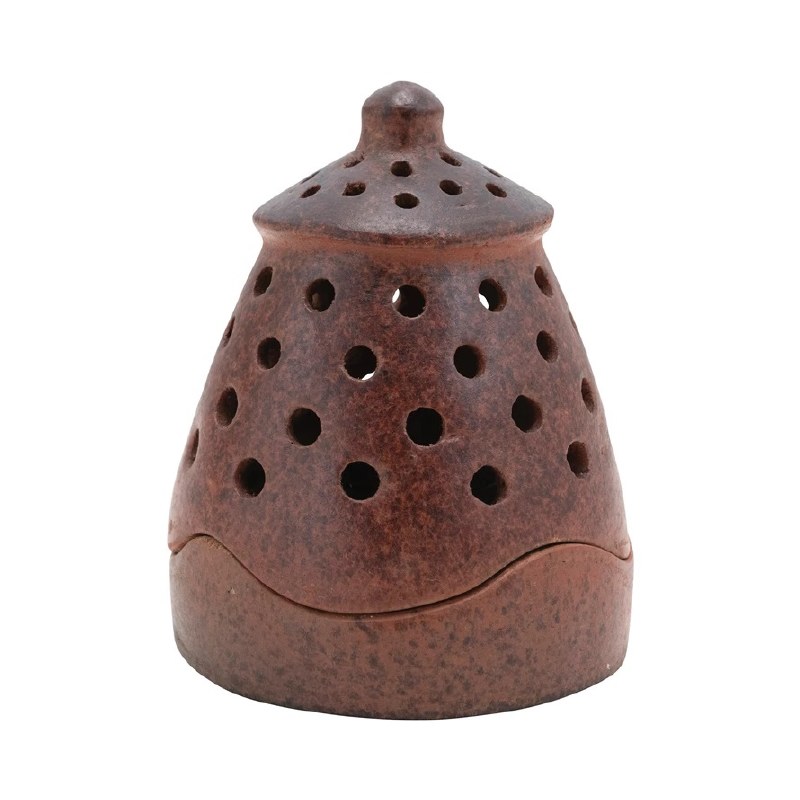 6" Terracotta Ceramic Votive Holder With a Lid Wilford & Lee Home Accents