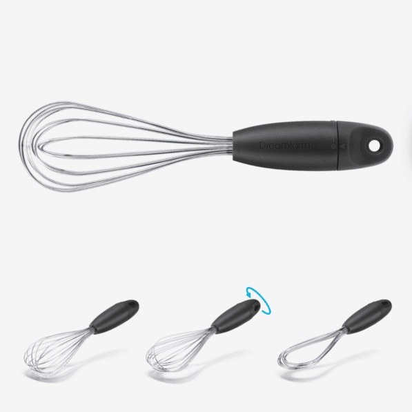 Folding balloon whisk - Three whisks in one
