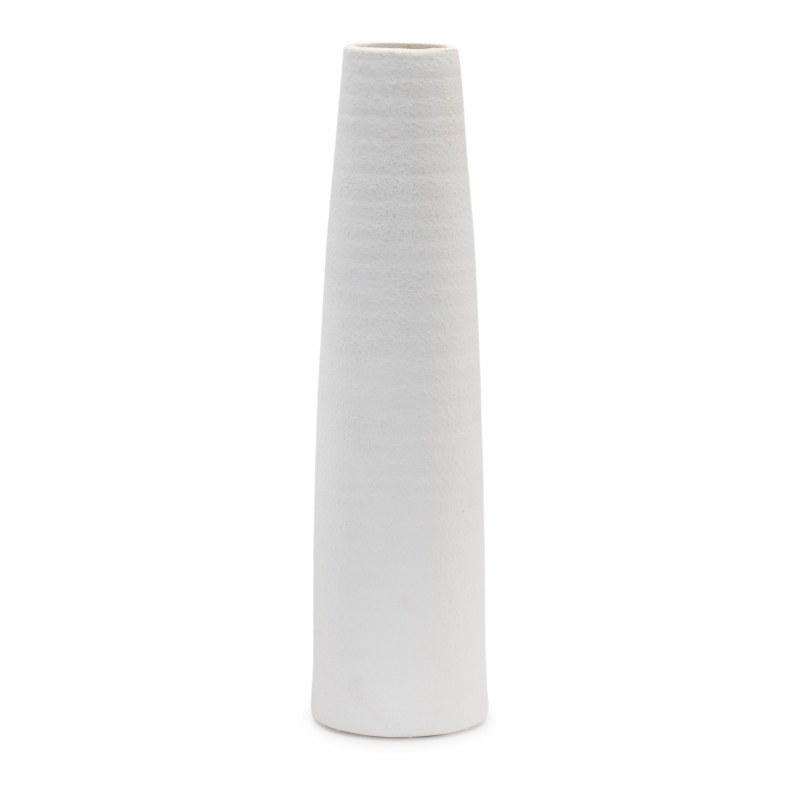 16" White Ceramic Slim Vase Wilford & Lee Home Accents