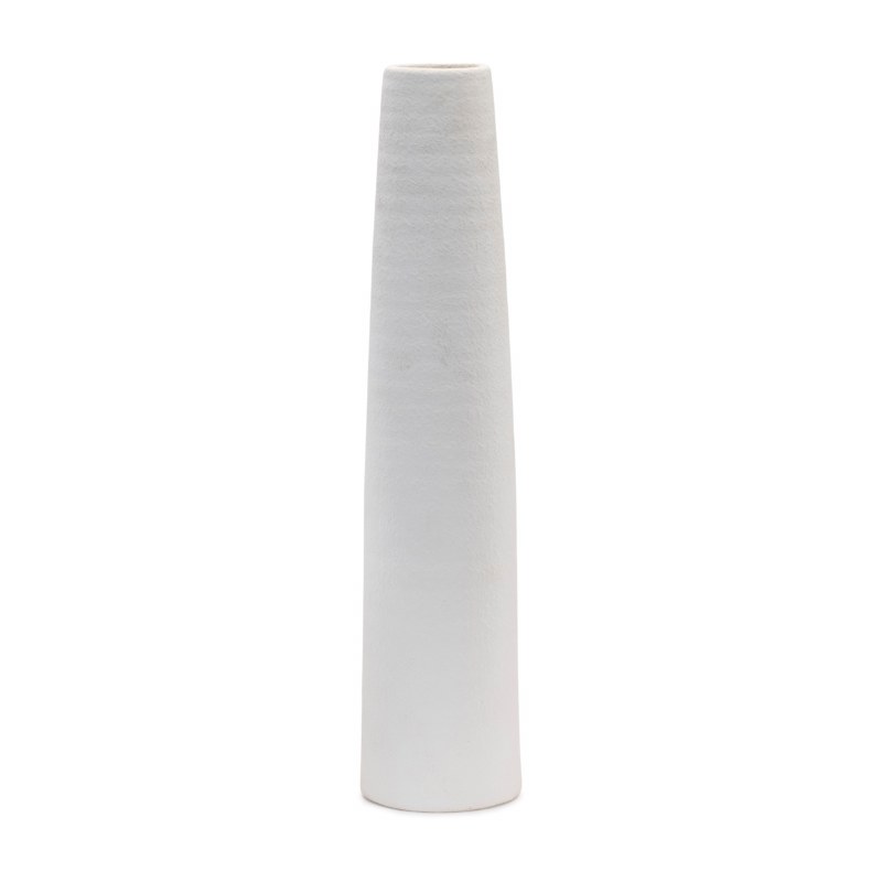 20" White Ceramic Slim Vase Wilford & Lee Home Accents