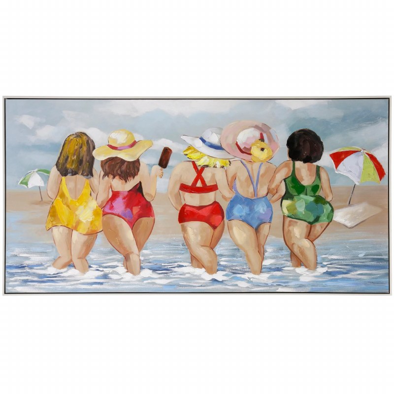 アートプリント 楽天市場】クリスティシン girls バリ絵画:beach SURF 28.0×35.5cm ANGEL 絵画