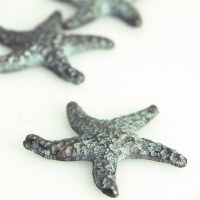 2" Mini Verdigris Metal Brass Starfish