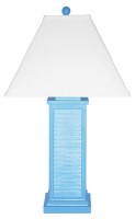 31" Bahama Blue Shutter Lamp