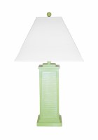 31" Lime Green Shutter Lamp