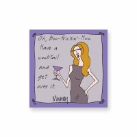 5" Square Boo Hoo Get Over it Paper Beverage Napkins