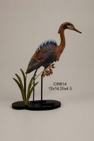 14" Red Egret Decoy Sculpture