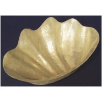9" White Capiz Clam Shell Bowl