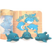 Baby Dolphins Floating Bath Time Fun Book and Toy Set