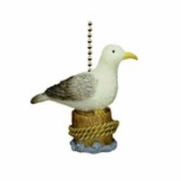 2" Perched Seagull Fan Pull