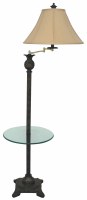 63" Hazel Pineapple Floor Lamp with Glass Tray