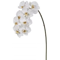 38" Faux White Artificial Phalaenopsis Spray