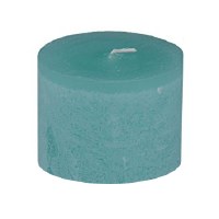 4" x 4" Seafoam Blue Timber Pillar Candle