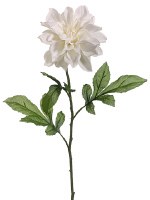 29" Faux Cream Artificial Dahlia Spray