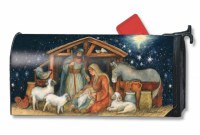 20" x 18" Holy Night Nativity Scene Mailwrap 20" x 18" Holy Night Nativity Scene Mailwrap