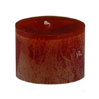 3" x 3.25" Caramel Brown Timber Pillar Candle