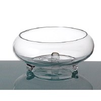 10" Low Footed Glass Bowl