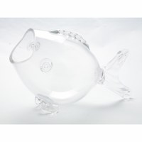 12" Clear Glass Fish