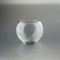 6" Clear Glass Bubble Ball Bowl