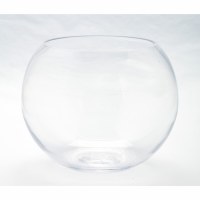10" Clear Bubble Glass Ball Bowl