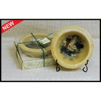 7" Round Yellow Cinnamon Bark Wax Bowl 7" Round Yellow Cinnamon Bark Wax Bowl