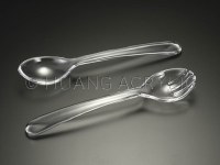 11" Clear Acrylic Salad Servers