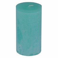 6" x 3" Turquoise Timber Pillar Candle