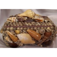 6" Multicolor Mixed Shell Jewelry Box