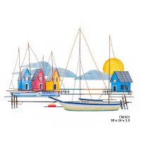 39" Island Harbor Wall Art