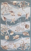 5 ft. x 7 ft. 6 in. Blue Seafoam Shells Sonesta Rug