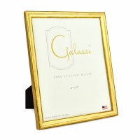 8" x 10" Metallic Gold and White Photo Frame